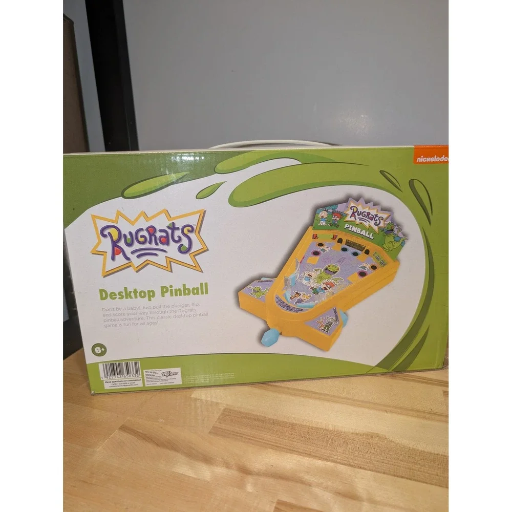 Nickelodeon Rugrats Desktop Pinball Game Classic Toy‎ Kids Fun Action